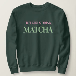 Chicas Calientes Beben Sudaderas Verdes De Mujer M