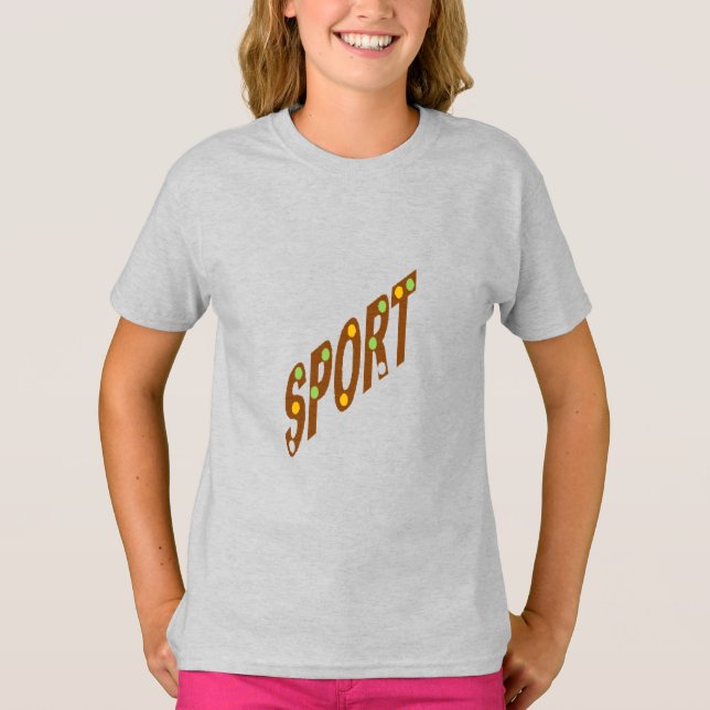 Chicas Camiseta de ceniza DEPORTE CHOCOLAT BONBONS (Anverso)