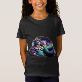 Chicas camiseta fina de Jersey con sirena dormida