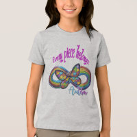Chicas camisetas - Autismo Rompecabezas Diseño de 