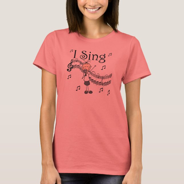 Chicas canto camiseta (Anverso)