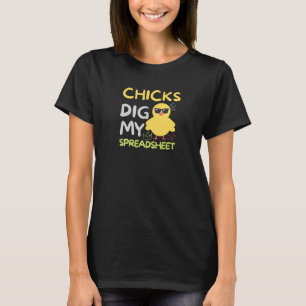 Chicas cavan mi Camiseta de Hoja de Cálculo
