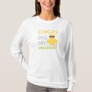 Chicas cavan mi Camiseta de Hoja de Cálculo