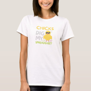 Chicas cavan mi Camiseta de Hoja de Cálculo