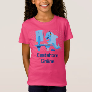 Chicas con camiseta de delfín rosado en línea