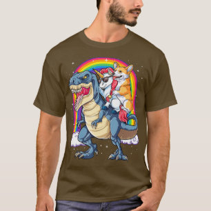 Chicas Corgi Unicorn Dinosaur T rex T camisetas Ni