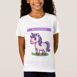 Chicas cortan camiseta de niños de caballos de Uni