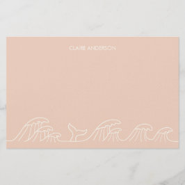 Chicas costeros de olas oceánicas papel de papeler