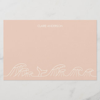Chicas costeros de olas oceánicas papel de papeler