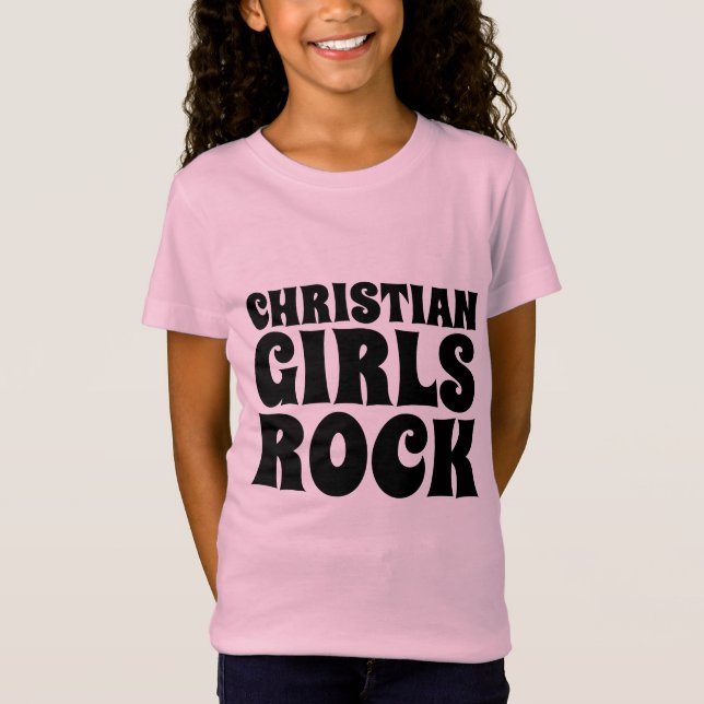 CHICAS CRISTIANOS Camisetas ROCK Tees (Anverso)