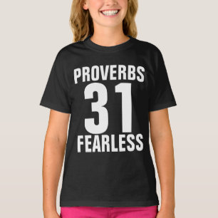 Chicas cristianos, PROVERBS 31 camisetas SIN MIEDO