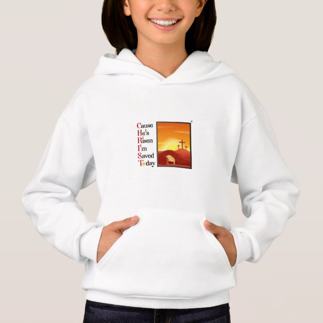 Chicas Cristo acrónimo Hoodie (Anverso)