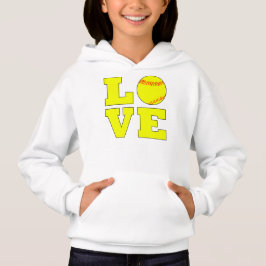 Chicas Cuidados Fastpitch Softball Love Sweatshirt