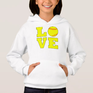 Chicas Cuidados Fastpitch Softball Love Sweatshirt