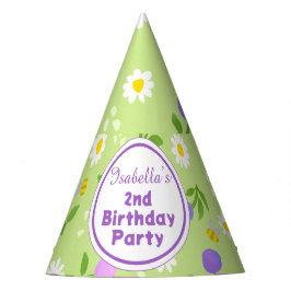 Chicas cumpleaños verano fiesta gorra flores rosad