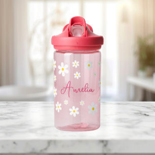 Chicas Cute la botella de agua personalizada rosa