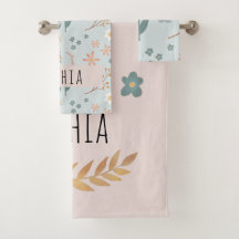 Chicas Cute Pastel Floral Patrón Botánico Niños