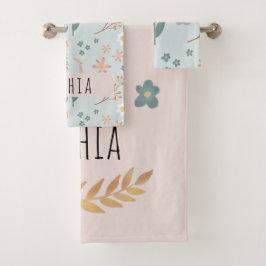 Chicas Cute Pastel Floral Patrón Botánico Niños