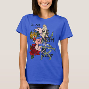 Chicas dan poder a la camiseta de las mujeres