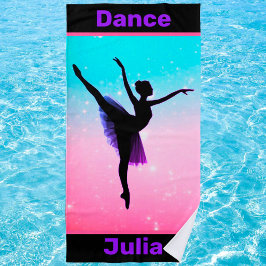 Chicas Dance Pastel Beach Toalla