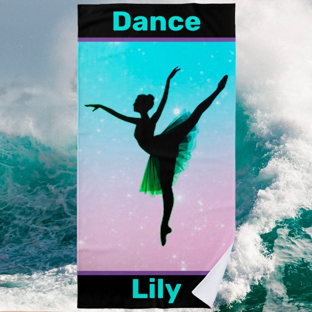 Chicas Dance Pastel Beach Toalla (Subido por el creador)