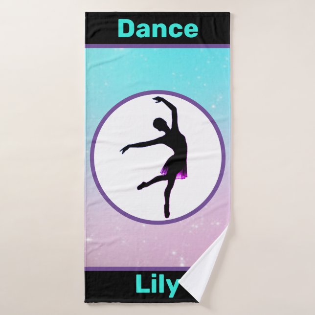 Chicas Dance Pastel Toalla Personalizada (Toalla de baño)