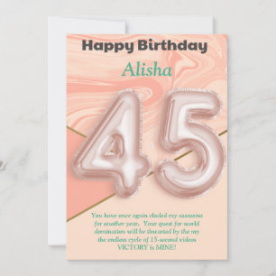 chicas de 45 años Tarjeta de cumpleaños feliz