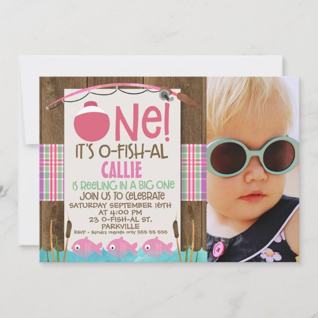 Chicas de aliados de peces una invitación de cumpl (Anverso)