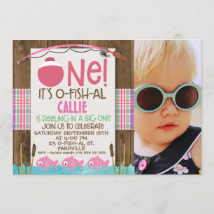 Chicas de aliados de peces una invitación de cumpl