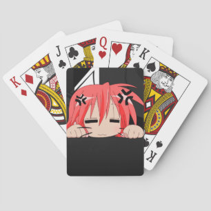 Chicas de anime con sueño jugando cartas