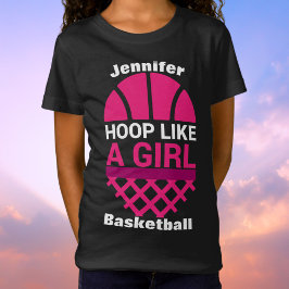 Chicas De Baloncesto Como Una Camiseta Chica