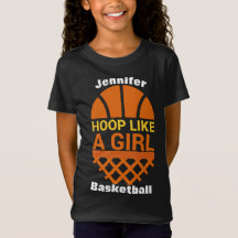 Chicas De Baloncesto Como Una Camiseta Chica