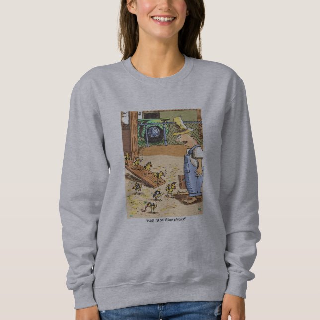 Chicas de bicicleta mujeres sudaderas grises (Anverso)
