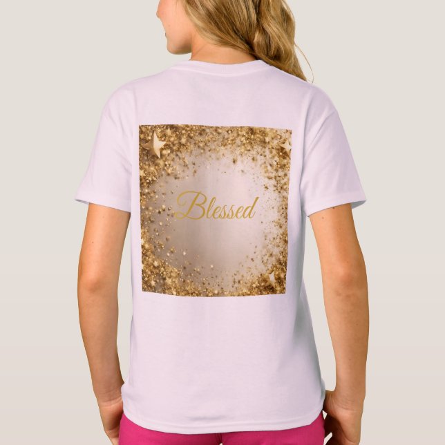Chicas De Camisetas Benditas De Rosa (Reverso)