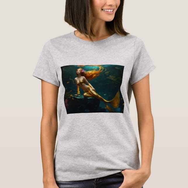 Chicas de camisetas con manga corta impresa de sir (Anverso)