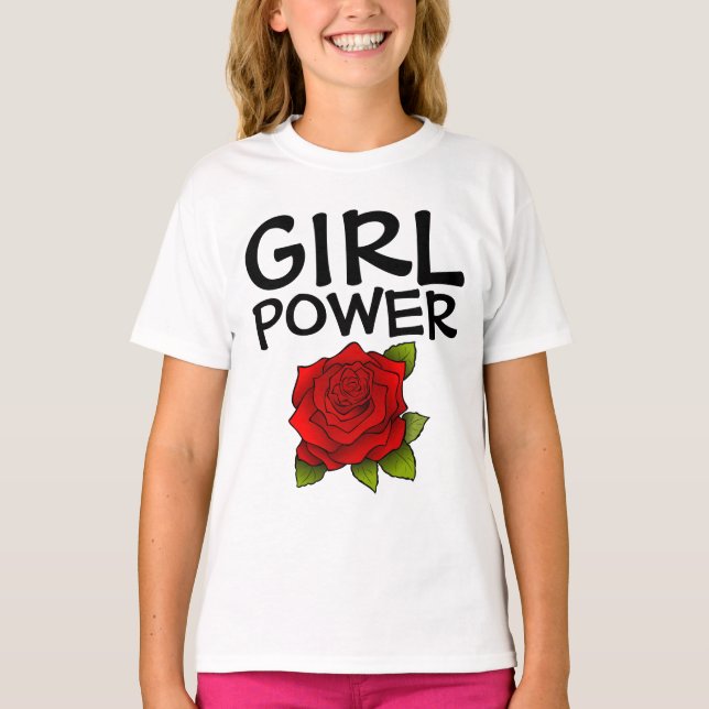 CHICAS DE CAMISETAS DE PODER DE chica (Anverso)