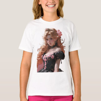 chicas de camisetas elegantes impresión de persona