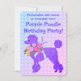 Chicas de caramelo morado Invitación a la muestra 