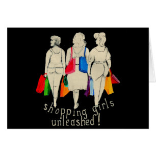 Chicas de compras provocados