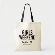 Chicas de destino Fin de semana Bolsa Tote
