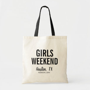 Chicas de destino Fin de semana Bolsa Tote
