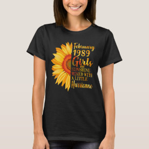 Chicas de febrero de 1989 Camisetas 34º cumpleaños
