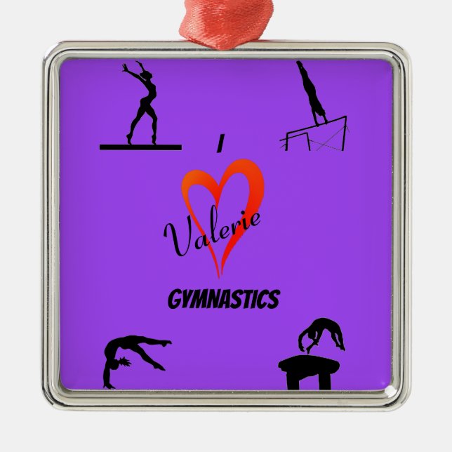 Chicas de gimnasia adoran adorar adorno cerámico m (Frente)