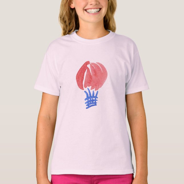 Chicas de globos de aire camiseta V-Neck (Anverso)