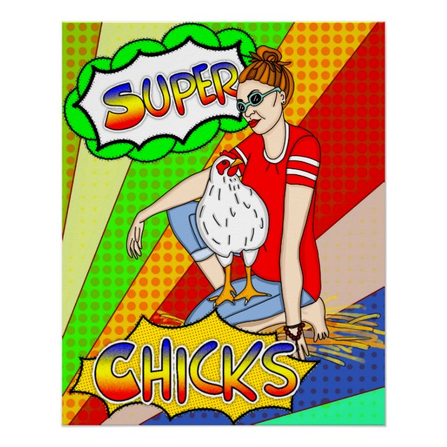 Chicas de Guay | Poster de Arte Pollo (Anverso)