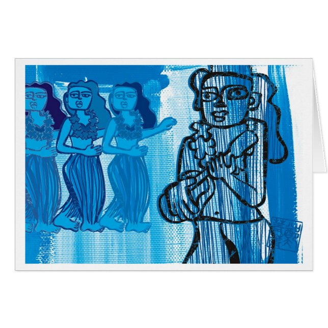 Chicas de Hula hawaianos (Anverso (Horizontal))