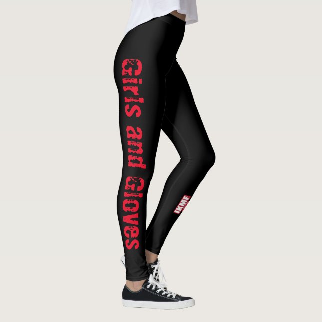 Chicas de IKMF e instructores de guantes Leggings (Derecha)