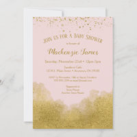 Chicas de invitaciones a Baby Shower de Confetti d