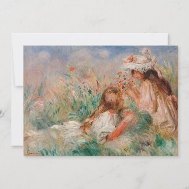Chicas de la hierba | Pierre-Auguste Renoir (Anverso)