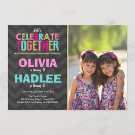 Chicas de la invitación a la fiesta de cumpleaños 